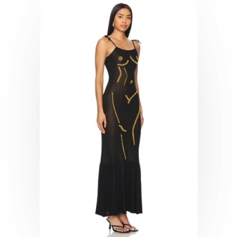 HOUSE OF SUNNY STATUE DRESS IN ONYX - Picture 5 of 15